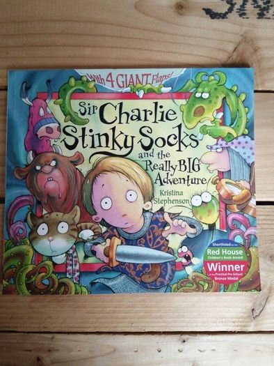 Sir Charlie Stinky Socks books by Kristina Stephenson