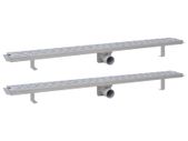 Linear Shower Drain 2 pcs Line 1030x140 mm Stainless Steel