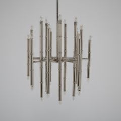 Contemporary Chrome Chandelier Model Meurice by Jonathan Adler, United Kingdom, 2000s.