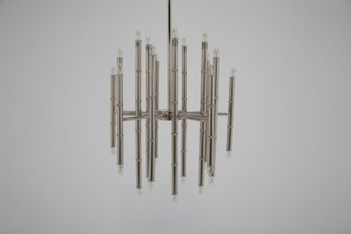 Contemporary Chrome Chandelier Model Meurice by Jonathan Adler, United Kingdom, 2000s.