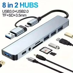 USB c hub 8 in 1