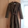 Stradivarius Khaki Soft-Touch Trench Coat Size XS Image 3