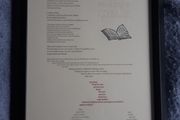 Signed limited Neil Gaiman hand made Print-Making a Chair.