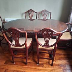 Dining table and chairs
