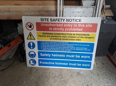 site safety notice board