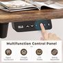 SALE Electric Standing Desk Height Adjustable 120x60cm Sit to Stand Desk Stand up Desk Computer Work Desk for Home Office Black Frame/Rustic Brown Table Top Image 2