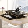ERGOMAKER Height Adjustable Standing Desk Converter 80cm(32 Inch),Black Image 7