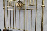 amazing four foot vintage brass bed FINAL REDUCTION...