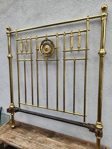 amazing four foot vintage brass bed FINAL REDUCTION...