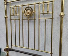 amazing four foot vintage brass bed FINAL REDUCTION...