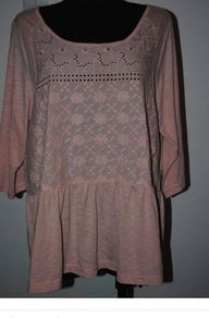 George pink salmon top size UK20 EU48 Postage included