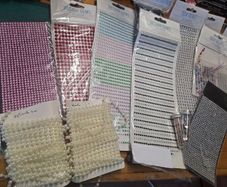 Wedding decorations. Card making. Diamonds, stars, pearls, hearts ART CRAFT SUPPLIES