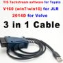 Atmel Chip for Land Rover for Jaguar for Toyota TIS for Volvo Vida 2014d OBD2 Diagnostic Scanner Cable J1850 J2534 PK Mini VCI Image 2