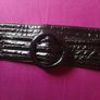 Black latex belt Image 2