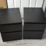 IKEA Malm bedside lockers Image 2