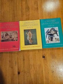Oxford Latin Course. Part 1-2-3. By Maurice Balme And James Morwood. 3 X First Edition Large Volume Paperback In Good Condition.  See Photos For Same.