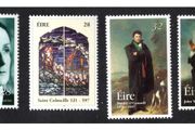 1997 Ireland Birth centenary of Kate O'Brien (Novilist); 1400th Death Anniversary of St. Iona; 150th Death Anniversary of Daniel O'Connell; 250th Anniversary of John Wesley's First Visit of Ireland Stamps Mint Never Hinged (MNH)