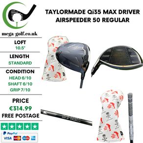 Taylormade Qi35 Max Driver / 10.5 Degree / Airspeeder 50 Regular