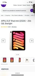 Apple Ipad mini A17 Pro 256GB