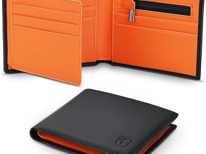 RFID Blocking Men's Genuine Leather Wallet