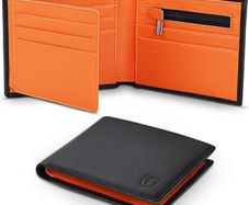 RFID Blocking Men's Genuine Leather Wallet