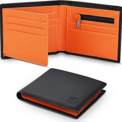 RFID Blocking Men's Genuine Leather Wallet