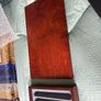 Galen Leather covered lid wooden Fountain Pen Box Image 2