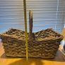 Large Vintage Woven Gathering Basket Image 6