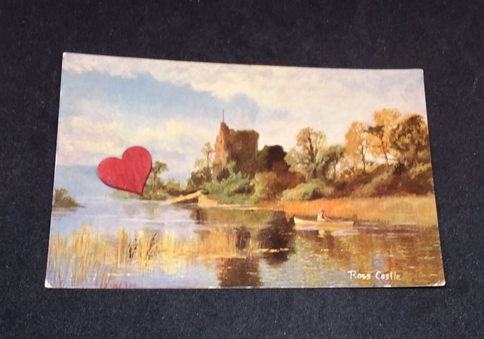 Ireland Postcard : Ross Castle , Killarney , Co. Kerry , " S. Hildesheimer " Postcard - 1920s