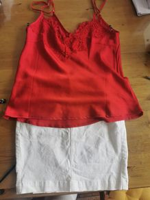 mango top and skirt size 10
