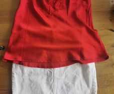 mango top and skirt size 10
