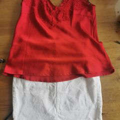 mango top and skirt size 10