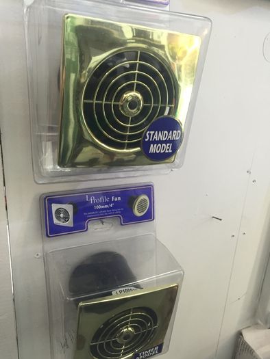4" Brass Effect Fans Standard