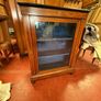 Late Victorian Rosewood & Satinwood Inlaid Glazed Pier Cabinet / Display Credenza Image 2
