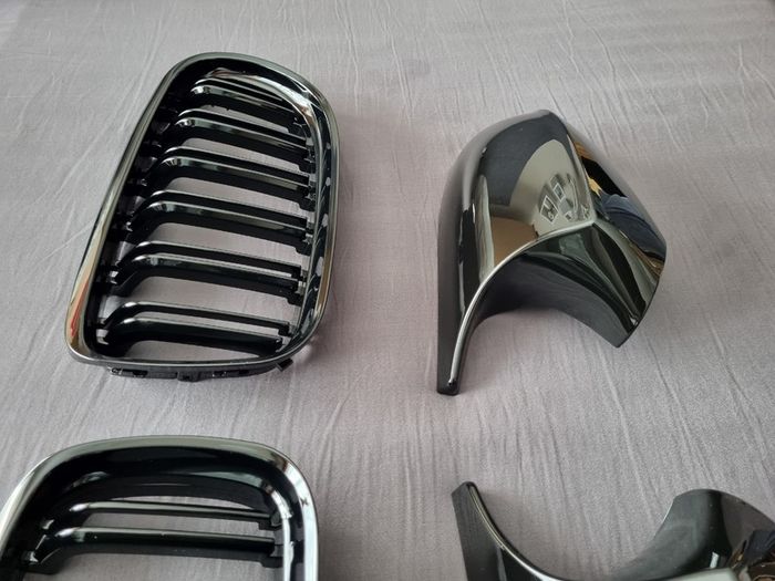 BMW 3 Series E90 E91 Lci Kidney Grilles & Mirror Covers Set Brand New