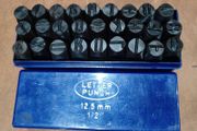 New Steel Letter Punch Set  3mm 4mm 5mm 6mm 8mm 10mm 12.5mm
