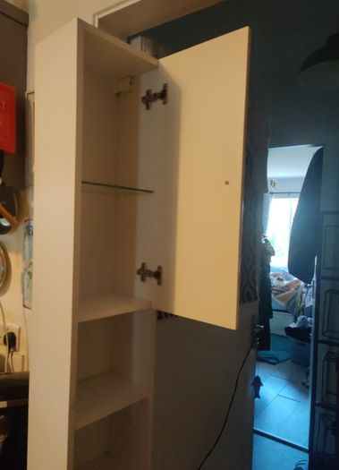 storage bathroom cabin