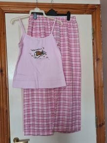 Women's Vest Top & Bottoms Loungewear - Top Size 14/16 & Bottoms 12/14