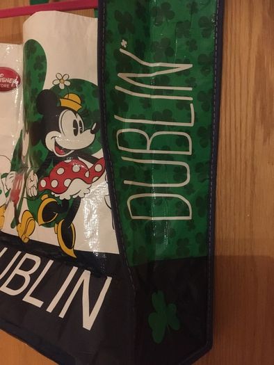 Disney Shamrock DUBLIN Tote Shopper, Gift Bag