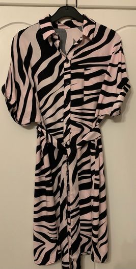 river island pink and black dress reduced price