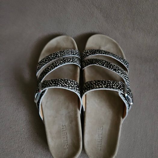 Maruti Bijou Hairon 66.1510.01 Pixel black leatger sandals new & boxed size UK 6.5 EU 40