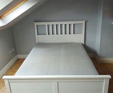 Double bed with optional mattress