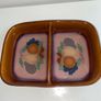 Denby vintage Orchard Pattern divided dish Image 2