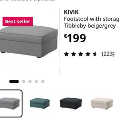 sofa foot stool with storage KIVIK