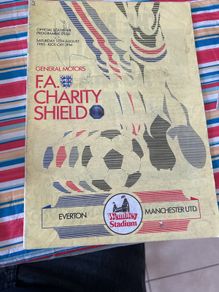 Fa cup final 1984 and charity shield 1985 programmes