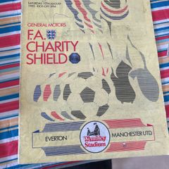 Fa cup final 1984 and charity shield 1985 programmes