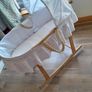 moses basket with  rocking stand Image 2