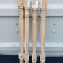 4 vintage hardwood table legs   used  75cm Image 2