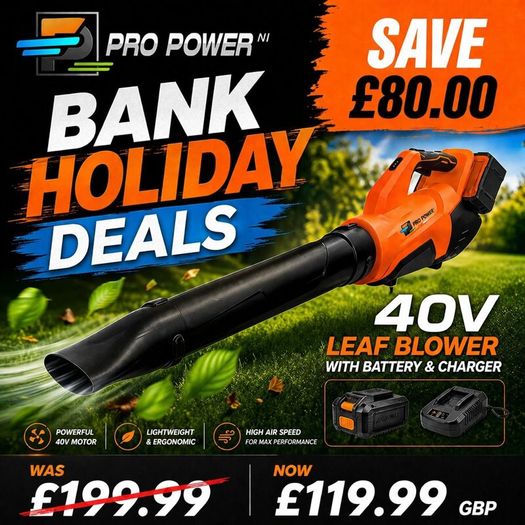 Bank Holiday Sale - Pro Tools - 40v Leaf Blower
