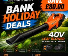 Bank Holiday Sale - Pro Tools - 40v Leaf Blower